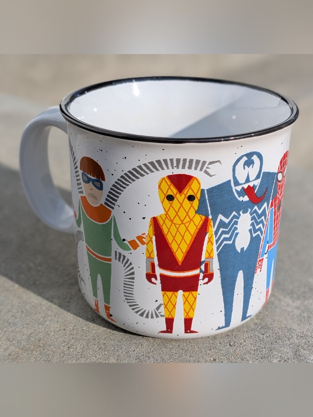 Silver Buffalo Marvel Comics ceramic camper-style Mug
